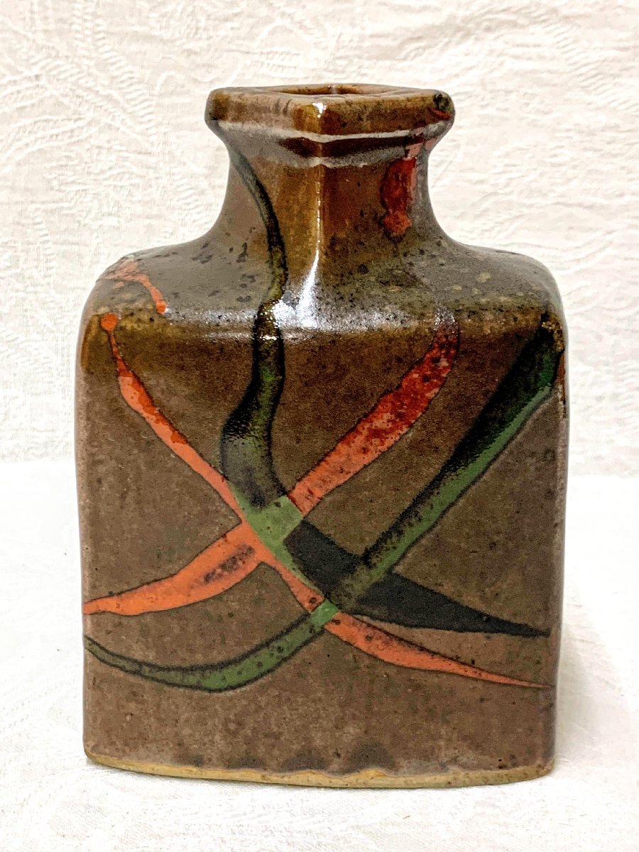 河井寛次郎 花扁壷 共箱 | 古美術ささき - 工芸品 河井寛次郎 花扁壷 共箱 | 古美術ささき - 工芸品