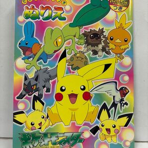 新品 未使用 ポケモン 塗り絵 アドバンスジェネレーション キモリ アチャモ