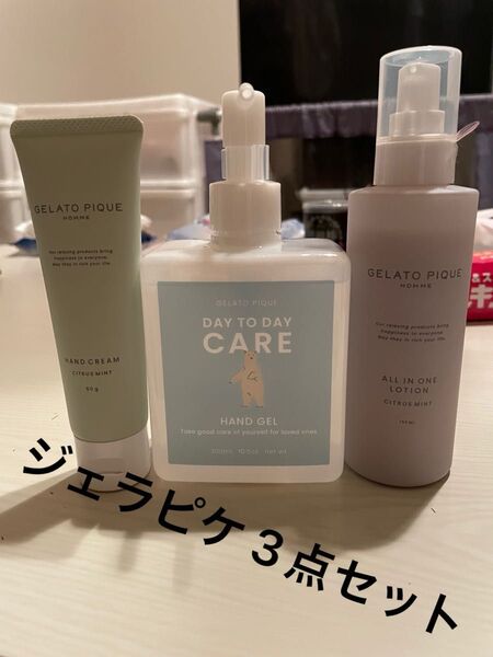 新品未使用 ジェラピケ 3点セット ハンドクリーム ハンドジェル、オールインワンジェル、ジェラートピケ