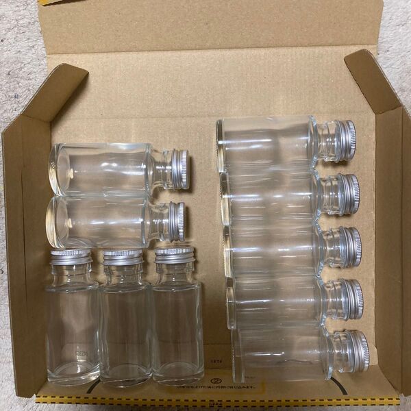 ハーバリウム瓶、丸瓶50ml 10本セット