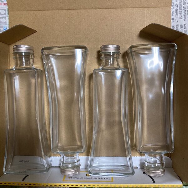 ハーバリウム瓶、ボード瓶200ml 4本セット