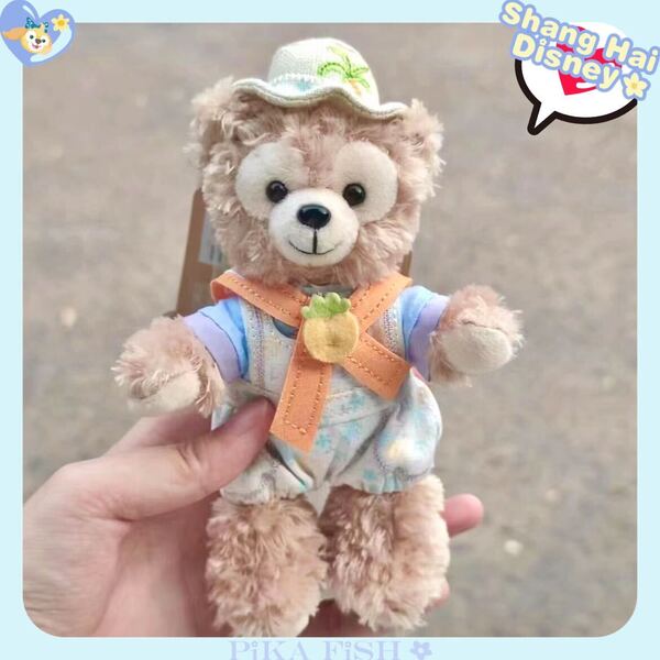 【最新☆正規品】ダッフィー 2024夏 ぬいぐるみキーチェーン 上海ディズニー