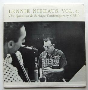 ◆ LENNIE NIEHAUS Vol.4 / The Quintets & Strings ◆ Contemporary C3510 (yellow:dg) ◆