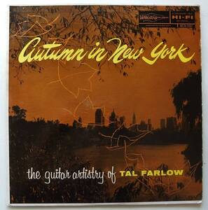 ◆ TAL FARLOW / Autumn In New York ◆ Norgran MGN-1097 (yellow:dg) ◆