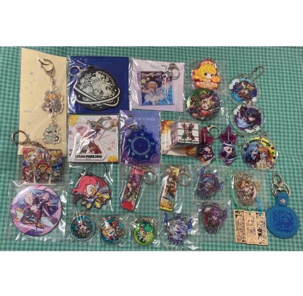MONSTER STRIKE モンスターストライク モンスト 29点 アクリルキーホルダー XFLAG PARK 缶バッジ