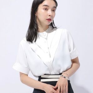 HARE フロントデザイン シャツ ホワイト ブラウス