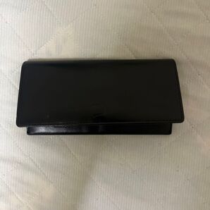 長財布 レザー 黒 ウォレット ブラック 二つ折り長財布