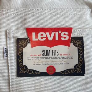 《デッドストック》60s70s LEVI'S ビッグE 518コットンスリムホワイトパンツ W30位 リーバイス ヴィンテージビンテージ BIGE levis