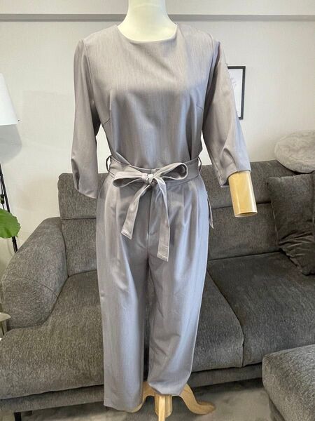 新品 Sens de vie サンスドゥヴィ パンツ セットアップ ライトグレー M