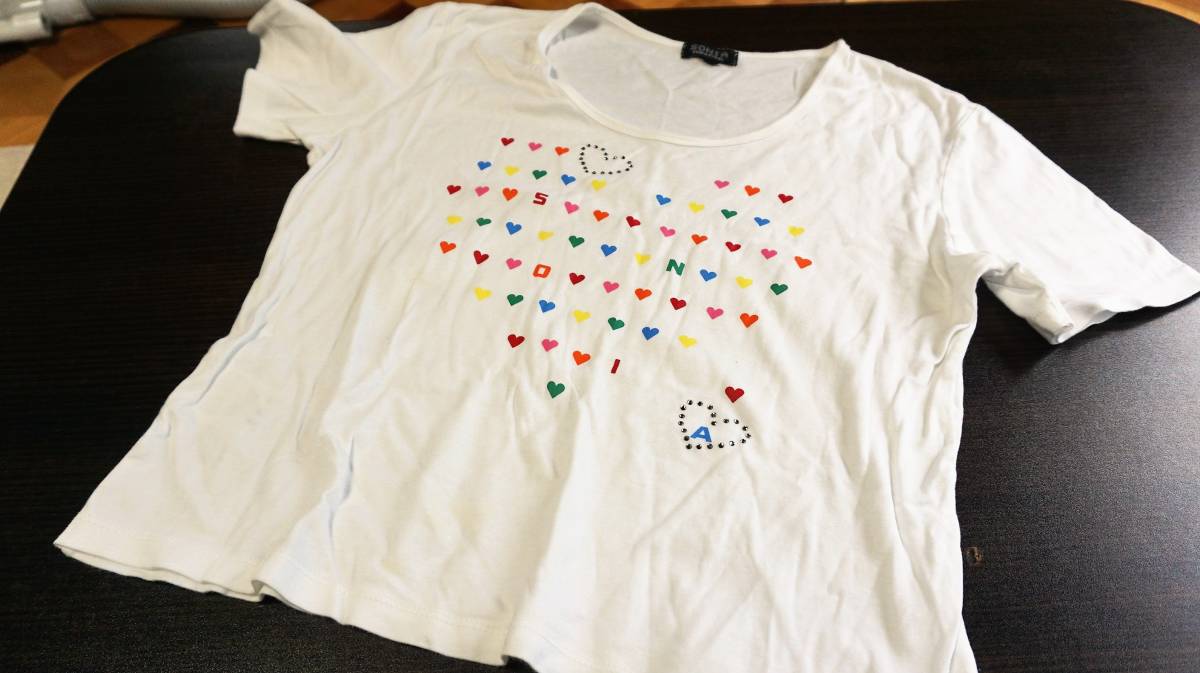 ソニアリキエル　Tシャツ　白　40　綿100％　B84～88　身長158～164