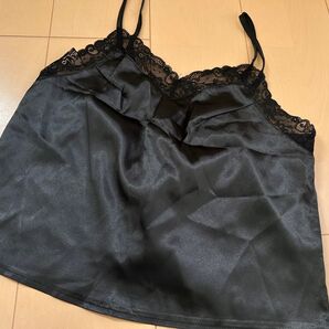 未使用★SHEIN★レーストリム キャミトップ ルームウェアキャミソール