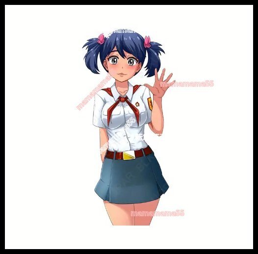 ステッカーNo.26 PC 車 バイク デカール 防水 かわいい 可愛い シール 女の子 アニメ 痛車 制服 元気 やあ! おひさ~~ 入荷未定ラスト1