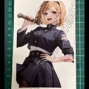 ステッカーNo.86 PC 車 バイク デカール 防水 かわいい シール 女の子 アニメ 痛車 呪術 ハンマー 学生服