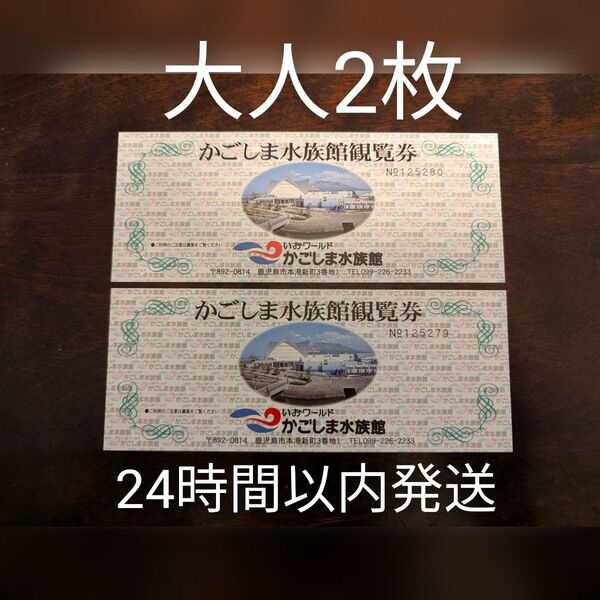 【大人2枚】いおワールド かごしま水族館 大人 2枚 入館券 チケット 鹿児島水族館★招待券 無料券 即発送