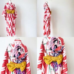 可愛い大江戸温泉物語ラブライブ!虹ヶ咲学園スクールアイドル同好会矢絣やがすりエマ・ヴェルデ浴衣お祭りLサイズ八百屋お七お土産レッド