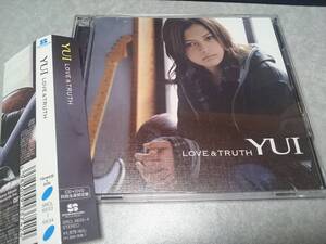 YUI「LOVE ＆ TRUTH」10thシングル CD＋DVD 帯付 初回生産限定盤