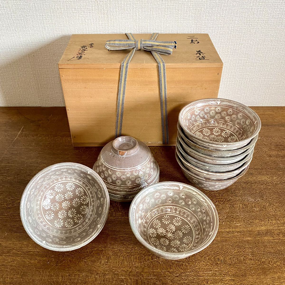 大きい割引 Yahoo!オークション -「茶碗 10客」の落札相場・落札価格 工芸品