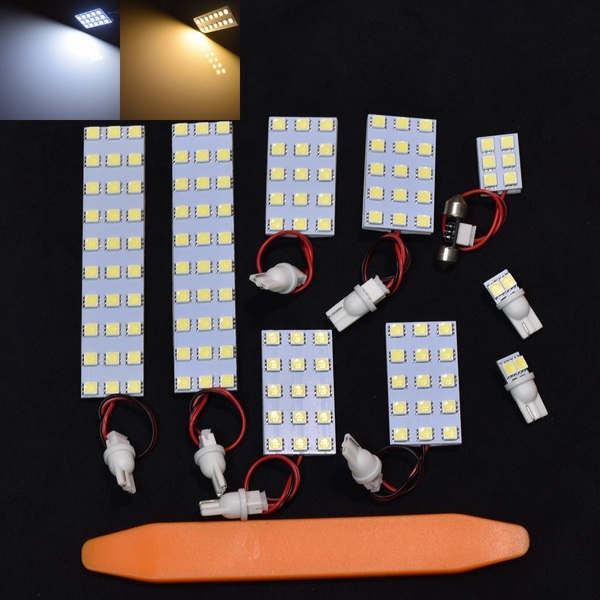 長期保証付☆匿名発送☆20系アルファードヴェルファイア専用 LED 室内灯ルームランプ 工具付き 電球色 1台分セット