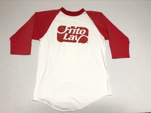 80s OLD Frito Lay フリトレー USA製 サイズ L 企業 ベースボール tシャツ ラグラン　OLD ビンテージ