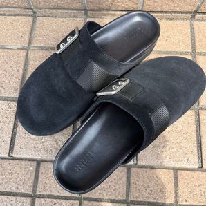 バーニーズニューヨーク サンダル ビルケン ボストン風 ブラック 黒 スウェード 美品