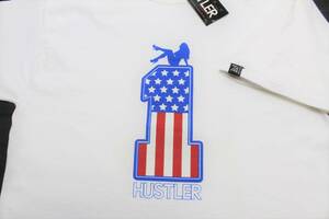 UTS25ハスラーS半袖TシャツUSA製NO.1星条旗THE HUSTLER clubプレイボーイPlayboyペントハウス バニーガール ハスラークラブ