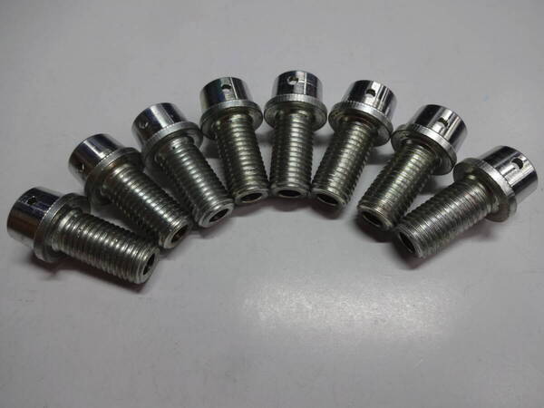 六角穴付ボルト(頭加工及び中空肉抜加工及びワイヤリング穴加工品) M10×20L×P1.25 8本【送料込】
