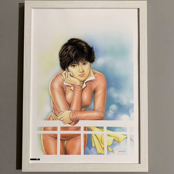 ■北条司■CAT'S EYE 愛蔵版コミックス1994年3巻 表紙カバー/A4額装品/美女/セクシー/美人画/貴重イラスト/印刷物 G457