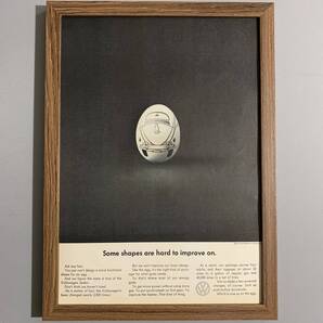 ■ビンテージ広告■VOLKSWAGEN THE NEWYORKER1963年掲載広告/A4額装品/当時物/貴重広告/希少/入手困難/印刷物 G460
