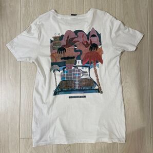 スコッチアンドソーダ Sサイズ Tシャツ バックプリント 美品 アムステルダム