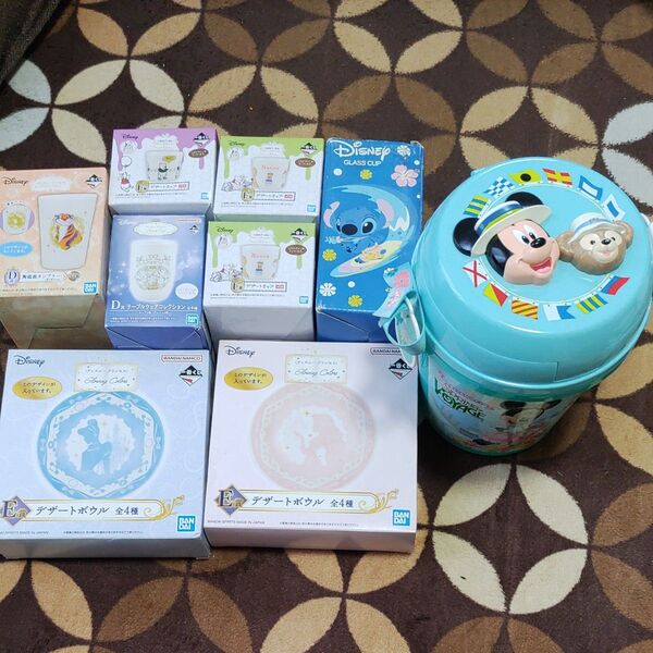 ディズニーシー ポップコーンバケツ&一番くじ等食器8点セット