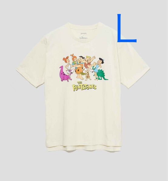 グラニフ ハンナ=バーベラ ヤバダバドゥー Tシャツ 原始家族 L