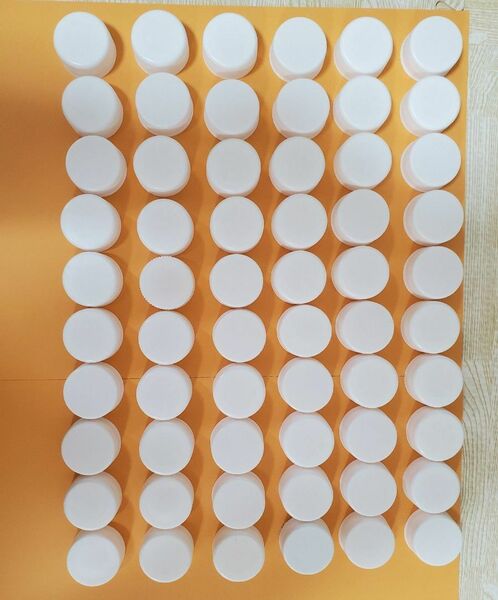 白無地 ペットボトルキャップ 60個