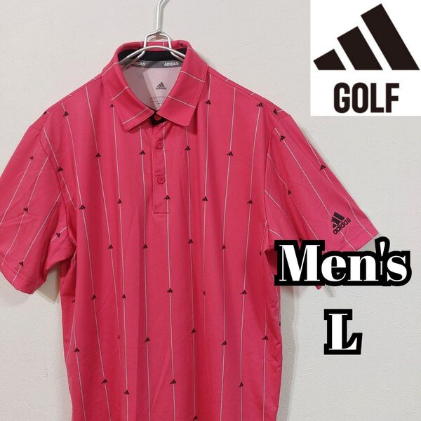 【adidas GOLF】美品ULTIMATE365 半袖ポロシャツ ピンク アディダスゴルフ
