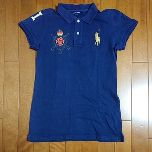 RALPH LAUREN Ralph Lauren Bick po knee polo-shirt with short sleeves ( navy blue )size160