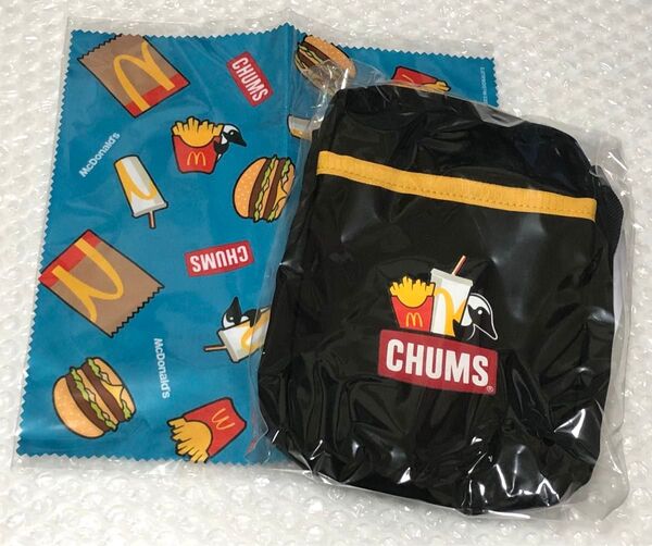 マクドナルド チャムス ミニショルダーバッグ クリーナークロス CHUMS 2点セット クーポン