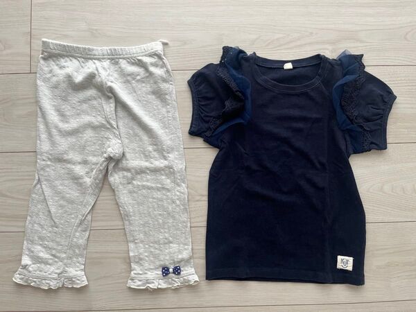 まとめ売り 半袖Tシャツ キッズ ハーフパンツ レギンス 120