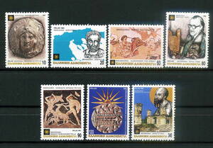 ★1992年 ギリシャ マケドニアの宝物 7種完 未使用切手(MNH)(SC#1741-1747)◆ZZ-06◆送料無料