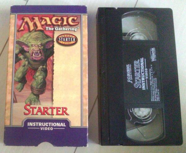 【匿名発送・追跡番号あり】 Magic The Gathering Starter Instructional Video Vhs マジックザギャザリング