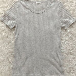 vandash / リブ Tシャツ 半袖カットソー / LLサイズ グレー