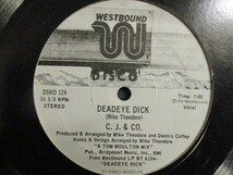 C.J. & Co. ： Deadeye Dick 12'' c/w Burning Drums Of Fire // Dennis Coffey / Tom Moulton / C. J. / C.J.&Co. / 5点で送料無料_画像2