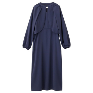 N. Natural Beauty Basic カジュアルドレス ボレロセットアップキャミワンピース ネイビー レディース Mサイズ
