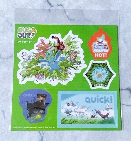 ポケモン ステッカーセット BUG OUT! ポケモンセンター限定 ポケモンセンターオリジナル