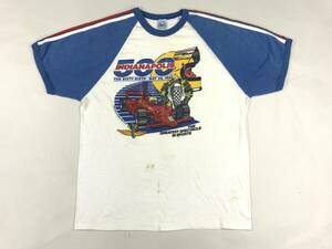 古着 16781 XL 半袖 Tシャツ USA コットン ビンテージ オリジナル vintage 60 70 80 90 indy500 車 レース