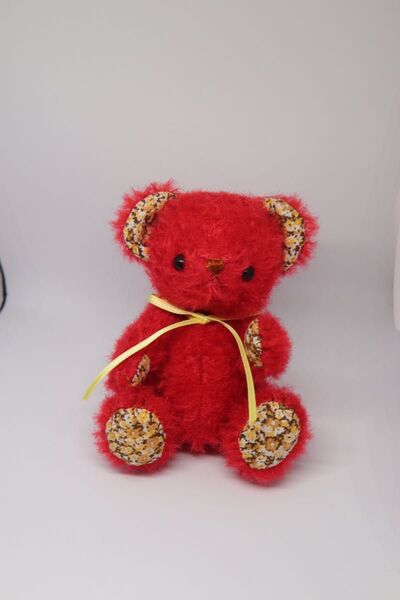 ハンドメイド テディベア 赤い子 ②