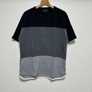 INHERIT Tシャツ 無地 ボーダー M