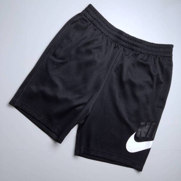 NIKE SB☆ナイキエスビー DRI-FIT ドライフィット ハーフパンツ ショートパンツ スケートボード ビッグロゴプリント ブラック黒 M