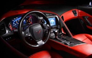  Chevrolet * Corvette C7 LHD for carbon interior 16 point set / genuine article carbon / carbon garnish / Cross carbon /crosscarbon/ left steering wheel 