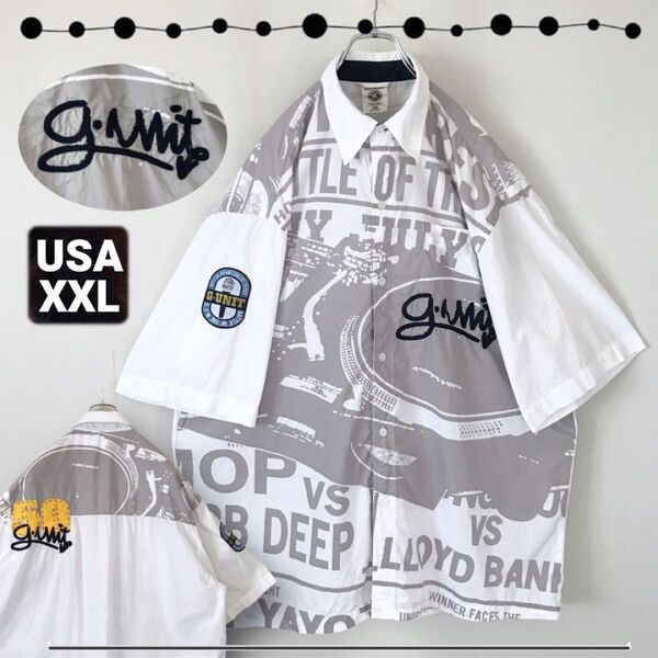 G-UNIT★HIP HOP EDITION BATTLE OF THE M.C’S★ターンテーブル/ビッグシャツ★USA/XXL