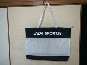 昭和レトロ★トートバッグ　サマーバッグ　ビーチバッグ　メッシュ　水着入れ　JADA SPORTS!　昭和50年代？