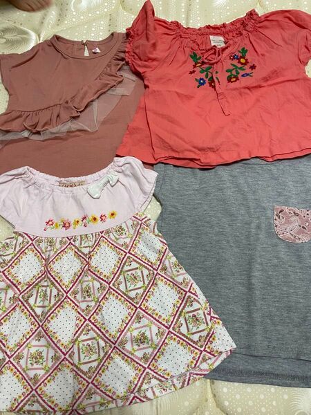 女の子 半袖セット 夏 Tシャツ トップス
